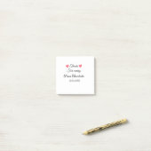 来てくれてありがとう、名前を追加するテキストメッセージ ポストイット (デスク上)