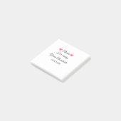 来てくれてありがとう、名前を追加するテキストメッセージ ポストイット (アングル)