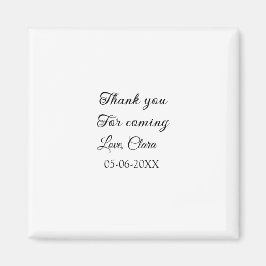 来てくれてありがとう、名前を追加するテキストメッセージ マグネット