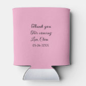 来てくれてありがとう、名前を追加するテキストメッセージ 缶クーラー (裏面)