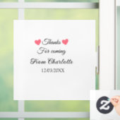 来てくれてありがとう（名前）テキストメッセージ ウィンドウサイン (ホーム)