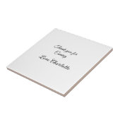 来てくれてありがとう + 名前 テキストメッセージ タイル (側面)