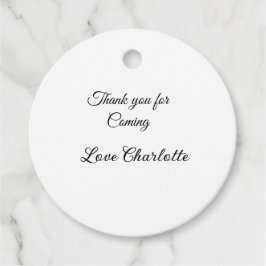 来てくれてありがとう + 名前 テキストメッセージ フェイバータグ