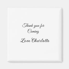 来てくれてありがとう + 名前 テキストメッセージ マグネット