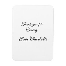 来てくれてありがとう + 名前 テキストメッセージ マグネット