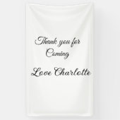 来てくれてありがとう（名前）テキストメッセージ 横断幕 (縦)