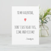 来とおもしろいキス私ボーイフレンド夫バレンタイン シーズンカード (スタンド正面)