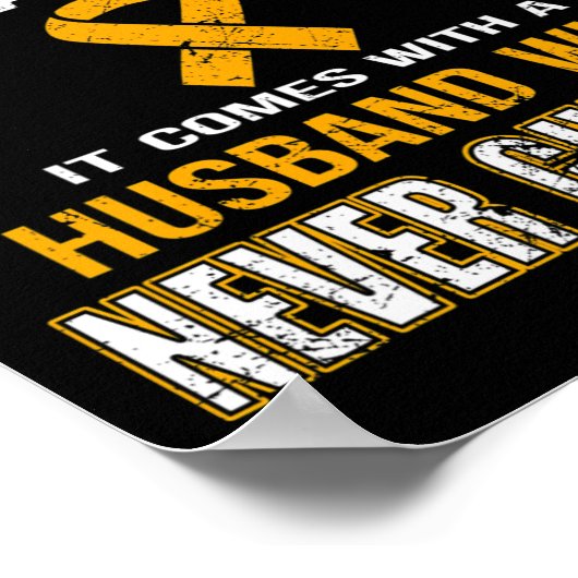 ~来に至らない夫を持つ与え白血病 ポスター (角)