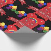 来のアウトゲイパーティーお祝いラテMag ラッピングペーパー (角)