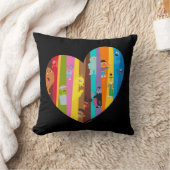 来のハート クッション (ブランケット)