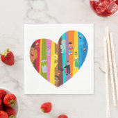 来のハート スタンダードランチョンナプキン (インサイチュ)