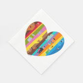 来のハート スタンダードランチョンナプキン (角)