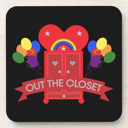 来の出力ゲイパーティーお祝い コースター (正面)