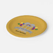 来の出力ゲイパーティーお祝い ペーパープレート (アングル)