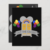 来の出力ゲイパーティーお祝い ポストカード (正面/裏面)