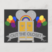 来の出力ゲイパーティーお祝い ポストカード (裏面)