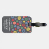 来の水玉模様パターン ラゲッジタグ (裏面横)