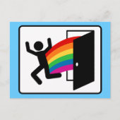 来のOut Exitサイン ポストカード (正面)