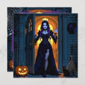 来もしお前 | 邪悪な魔女ハローウィンパーティ 招待状 (正面/裏面)