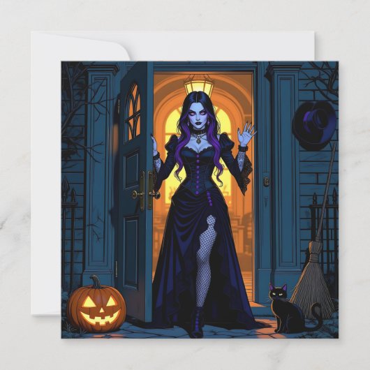 来もしお前 | 邪悪な魔女ハローウィンパーティ 招待状 (正面)
