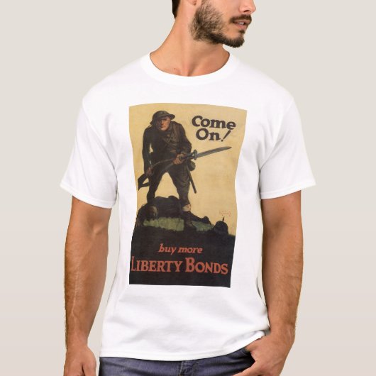 来よ！自由買債の増額 Tシャツ (正面)