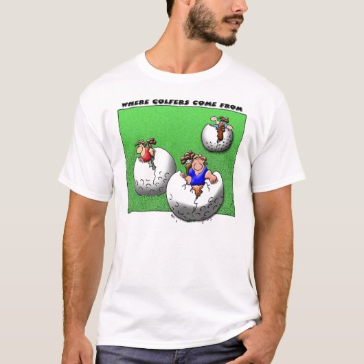 来られるゴルファー一方、から Tシャツ (正面)