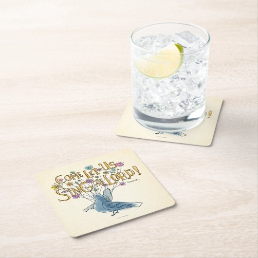 来られる私達を歌います主に許可して下さい スクエアペーパーコースター (インサイチュ)