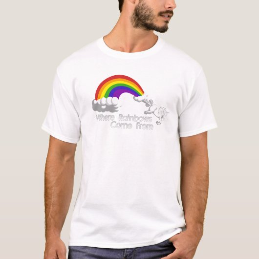 来られる虹一方、から Tシャツ (正面)