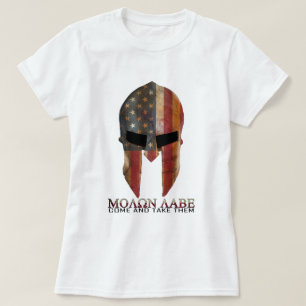 来られるMolon Labeは-それらにスパルタ式米国を取り、 Tシャツ