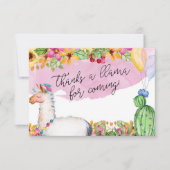 来ることのためにラマを感謝していしています! カード (正面)