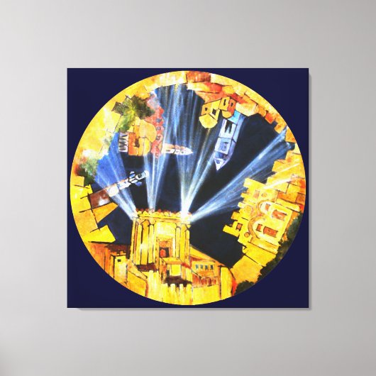 来る世界 キャンバスプリント (正面)