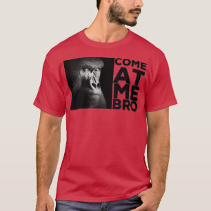 来アットMeブロおもしろいゴリラジムとパーティーデザイン Tシャツ