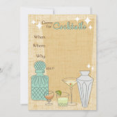 来カクテル用 – パーティの招待状-カスタマイズ 招待状 (正面)