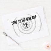 来ギーク側へ 長方形シール (封筒)