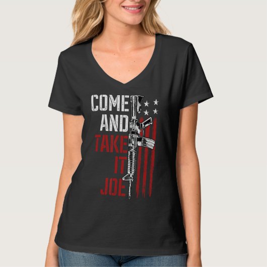 来ジョー銃の権利の所有者AR-15アメリカ Tシャツ (正面)