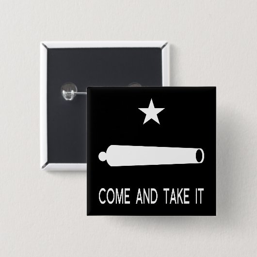 来テキサス州に旗を立てる 缶バッジ (正面&裏面)