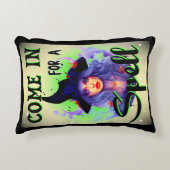 来ハロウィーンの呪文を唱える アクセントクッション (正面)