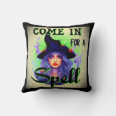 来ハロウィーンの呪文を唱える クッション (裏面)