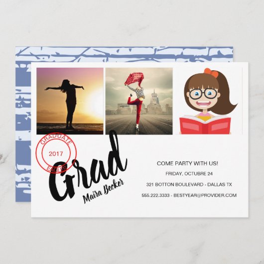 来パーティー! 招待状 (正面/裏面)