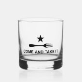 来フォークで ウイスキーグラス (正面)