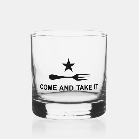 来フォークで ウイスキーグラス (正面)