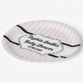 来ベビーでパーティーピンクと黒の人形に行く ペーパープレート (アングル)