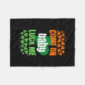 来ベビーの運 フリースブランケット (正面(横))