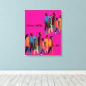 来一緒に キャンバスプリント (インサイチュ (ウッドフロア))