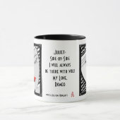 来一緒パーソナライズされたに マグカップ (中央)