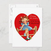 来上でバレンタインだ！ シーズンポストカード (正面/裏面)