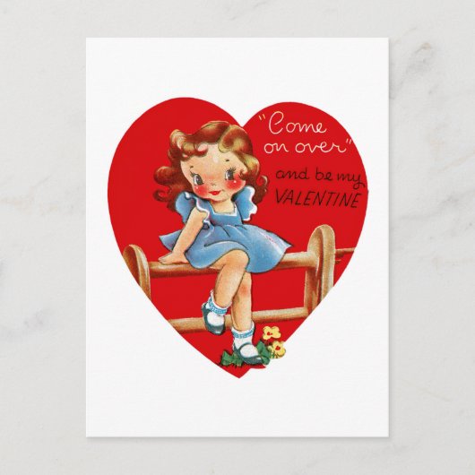 来上でバレンタインだ！ シーズンポストカード (正面)