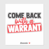 来令状で戻る シール (シート)