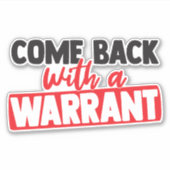 来令状で戻る シール (正面)