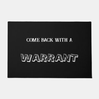 「来令状を持って戻る」の書式 ドアマット